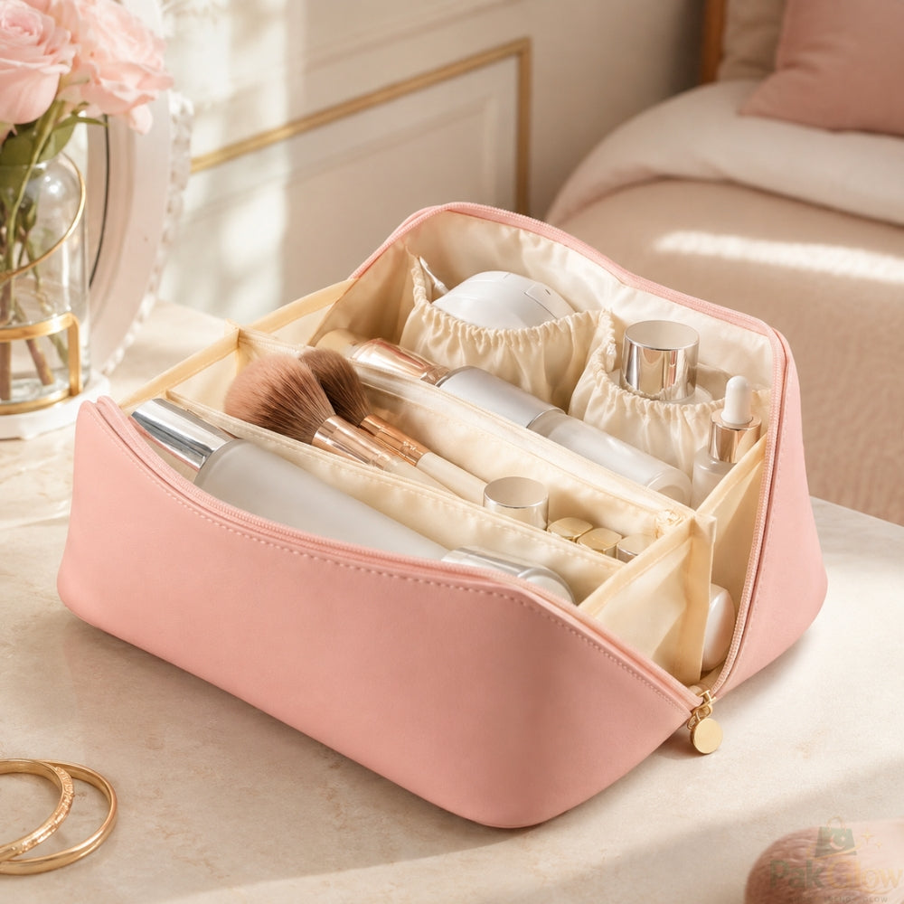 Multi Compartment Makeup Pouch – Organized Beauty Storage