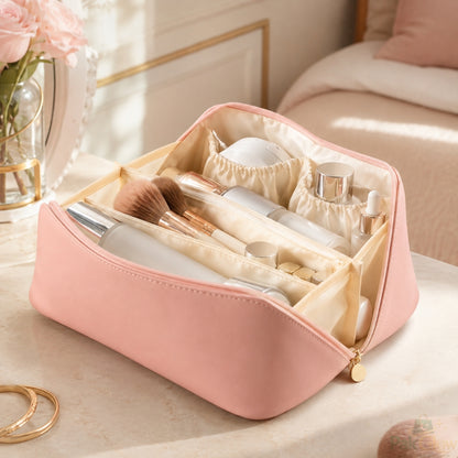 Multi Compartment Makeup Pouch – Organized Beauty Storage