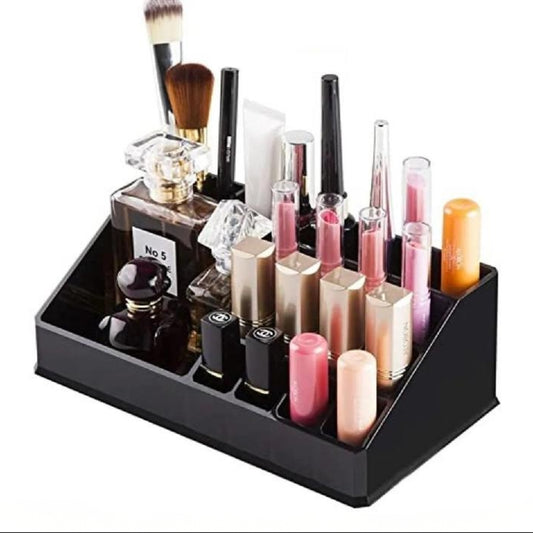 Premium Makeup Organizer – Multi Compartment Lipstick & Brush Storage