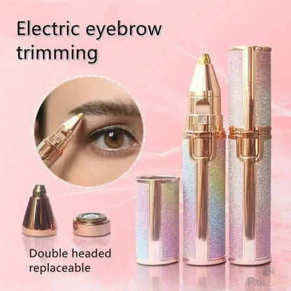2-in-1 Rechargeable Eyebrow Trimmer – Facial Hair Remover