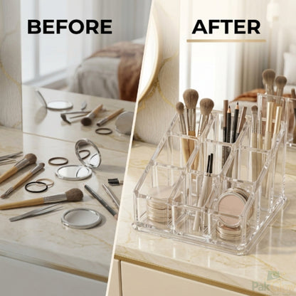 Premium Acrylic Lipstick Organizer – 9 Slot Makeup Storage