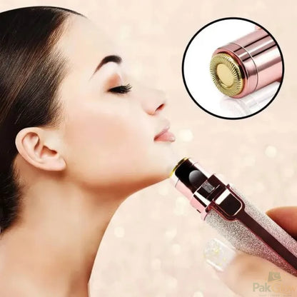 2-in-1 Rechargeable Eyebrow Trimmer – Facial Hair Remover